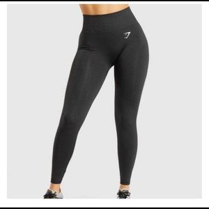 Gym Shark Vital Seamless Leggings in Black Marl